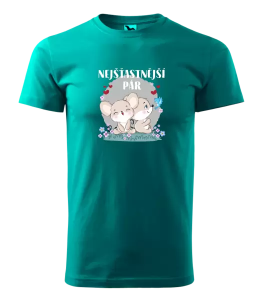 Pánské tričko Nejšťastnější pár