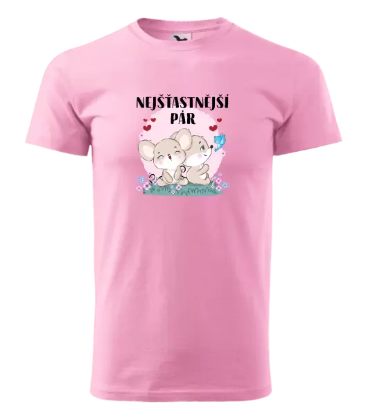 Pánské tričko Nejšťastnější pár