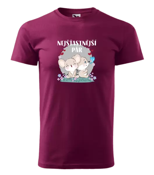 Pánské tričko Nejšťastnější pár