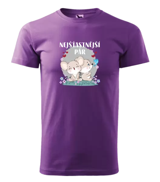 Pánské tričko Nejšťastnější pár