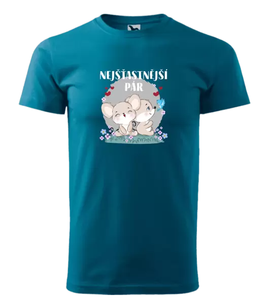 Pánské tričko Nejšťastnější pár