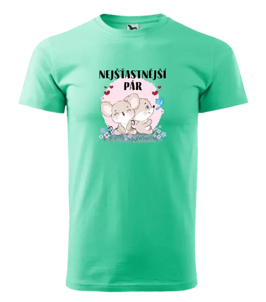 Pánské tričko Nejšťastnější pár