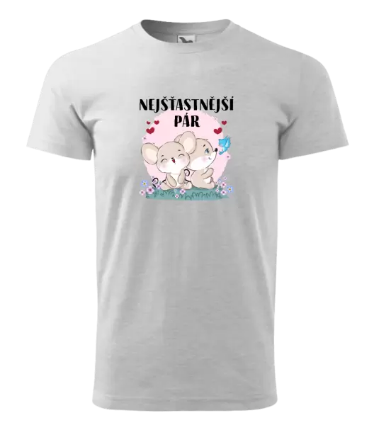 Pánské tričko Nejšťastnější pár