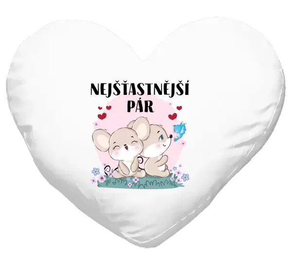 Polštář Nejšťastnější pár