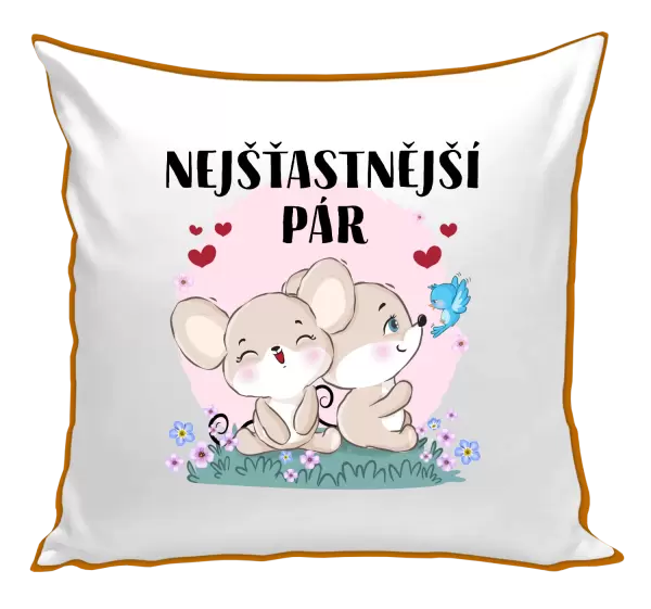 Polštář Nejšťastnější pár