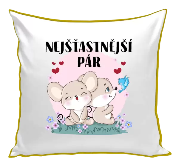 Polštář Nejšťastnější pár