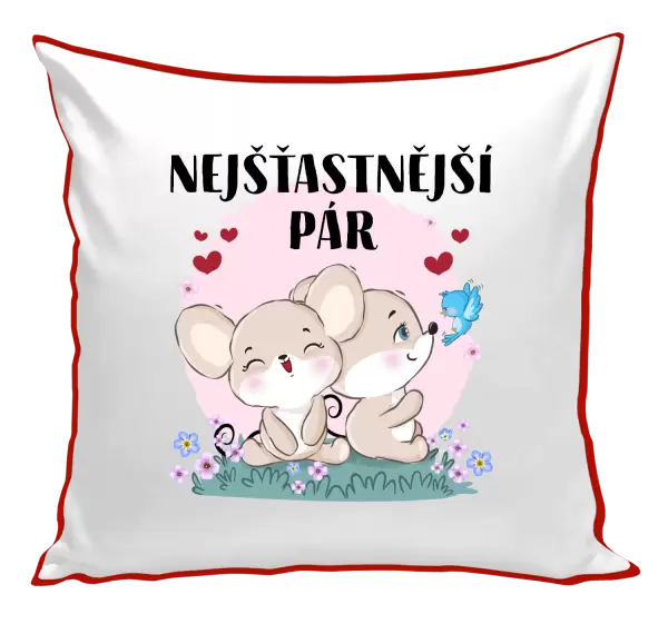 Polštář Nejšťastnější pár