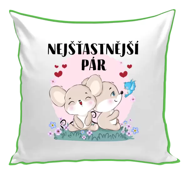 Polštář Nejšťastnější pár