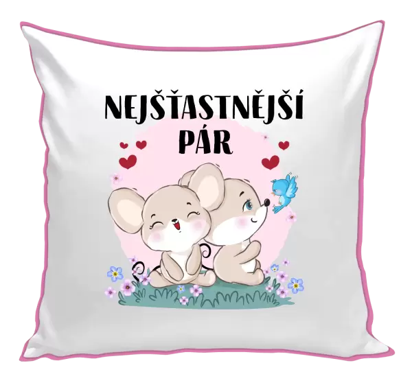 Polštář Nejšťastnější pár