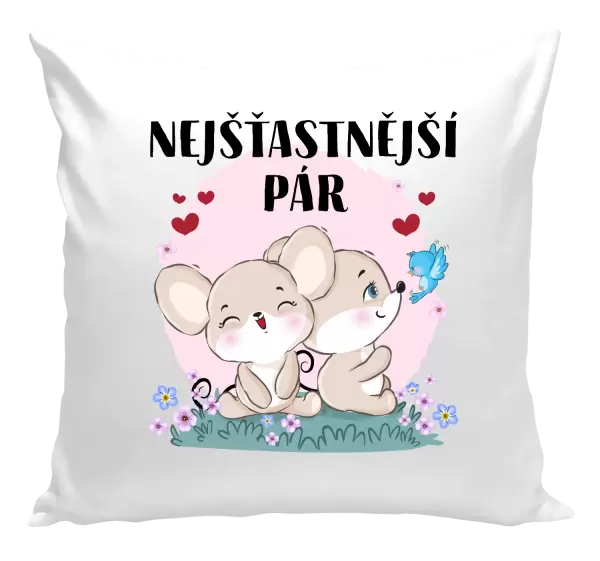 Polštář Nejšťastnější pár