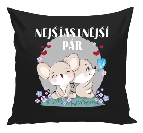 Polštář Nejšťastnější pár