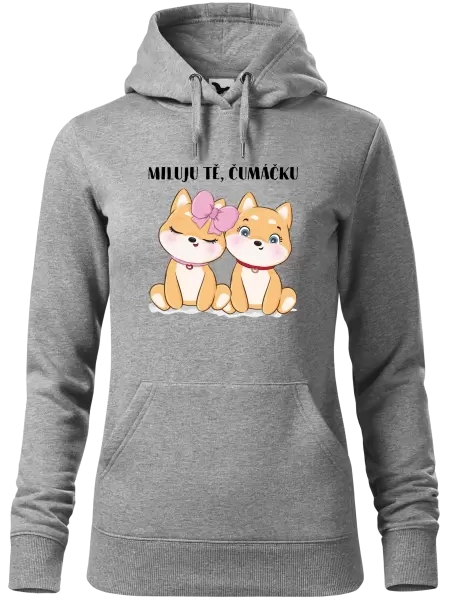 Dámská mikina Miluju tě, čumáčku