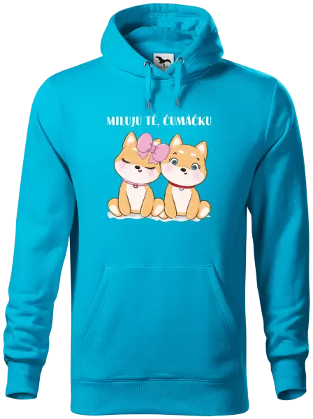 Pánská mikina Miluju tě, čumáčku