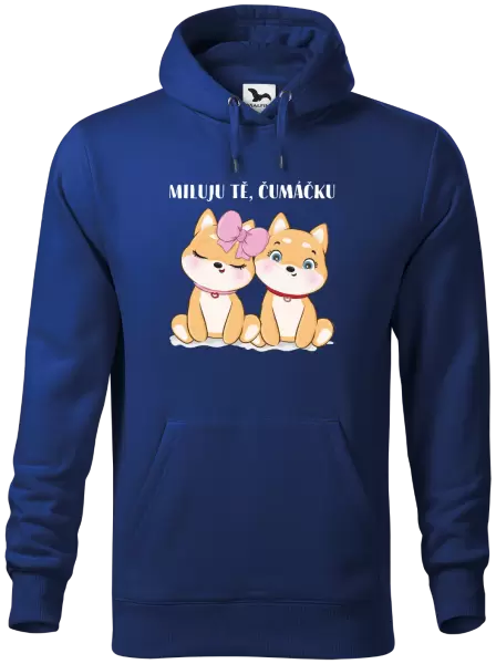 Pánská mikina Miluju tě, čumáčku