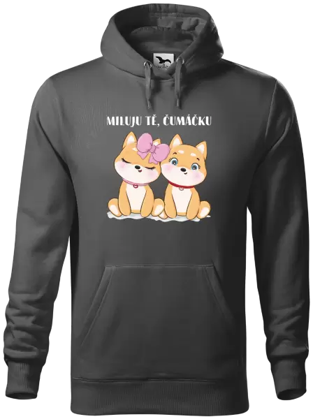 Pánská mikina Miluju tě, čumáčku