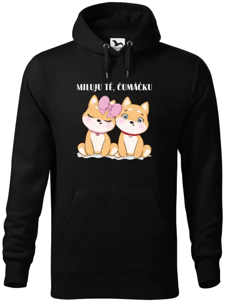 Pánská mikina Miluju tě, čumáčku