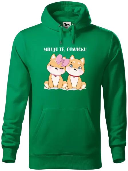 Pánská mikina Miluju tě, čumáčku