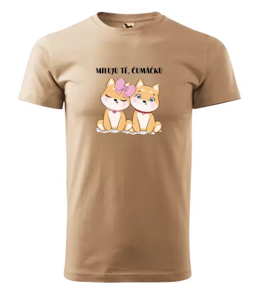 Pánské tričko Miluju tě, čumáčku