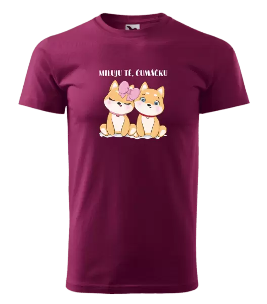 Pánské tričko Miluju tě, čumáčku