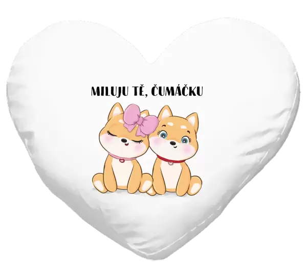 Polštář Miluju tě, čumáčku