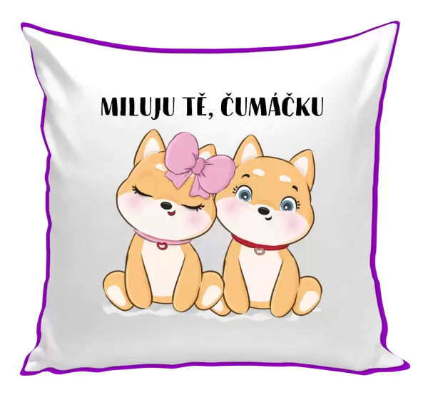 Polštář Miluju tě, čumáčku