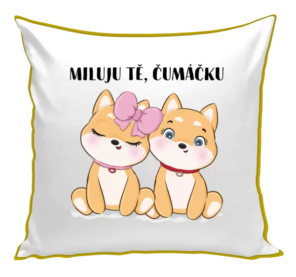 Polštář Miluju tě, čumáčku