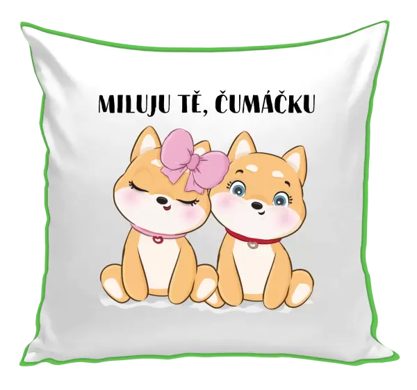 Polštář Miluju tě, čumáčku