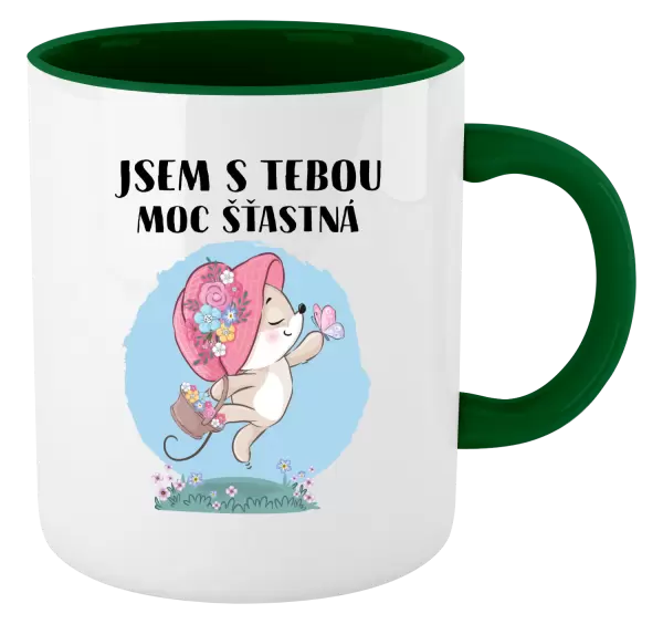 Hrnek Jsem s tebou moc šťastná