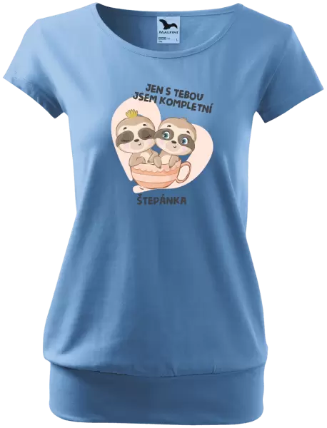 Dámské tričko Jen s tebou jsem kompletní