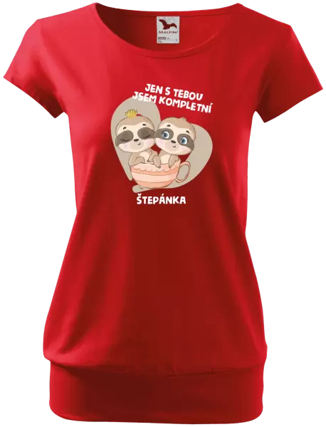 Dámské tričko Jen s tebou jsem kompletní