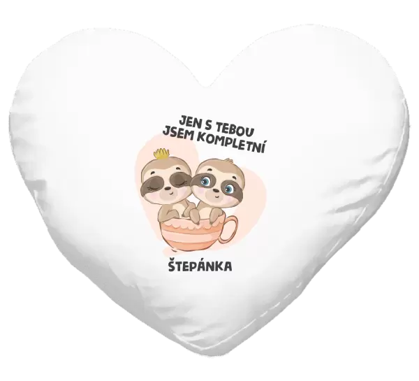 Polštář Jen s tebou jsem kompletní