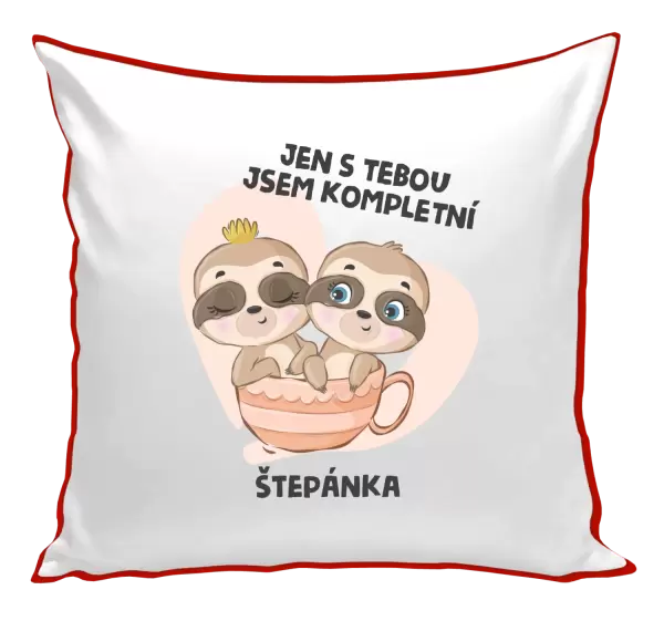 Polštář Jen s tebou jsem kompletní