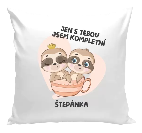 Polštář Jen s tebou jsem kompletní