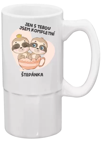 Půllitr Jen s tebou jsem kompletní