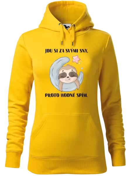 Dámská mikina Jdu si za svými sny, proto hodně spím