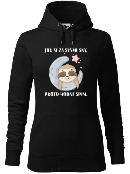 Dámská mikina Jdu si za svými sny, proto hodně spím
