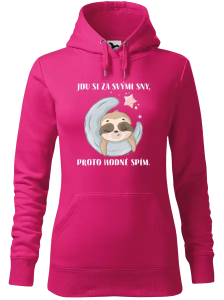 Dámská mikina Jdu si za svými sny, proto hodně spím