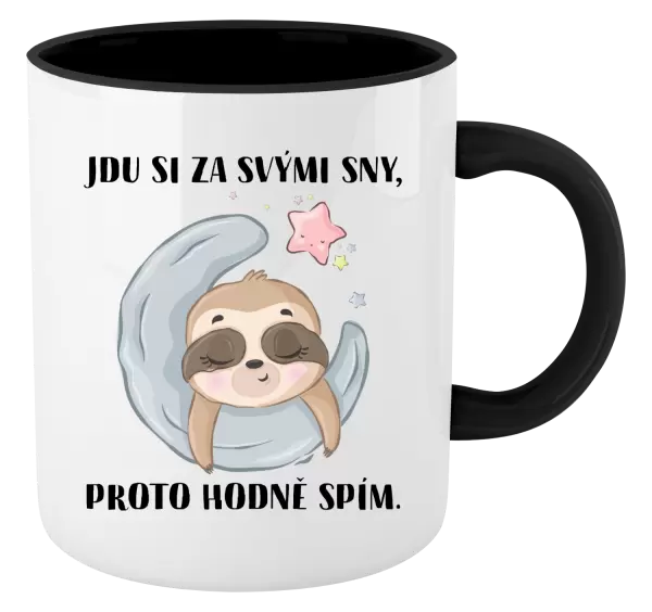 Hrnek Jdu si za svými sny, proto hodně spím