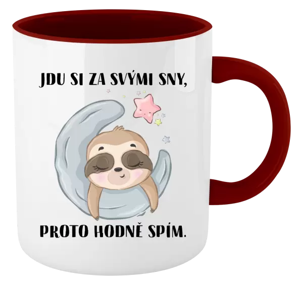 Hrnek Jdu si za svými sny, proto hodně spím