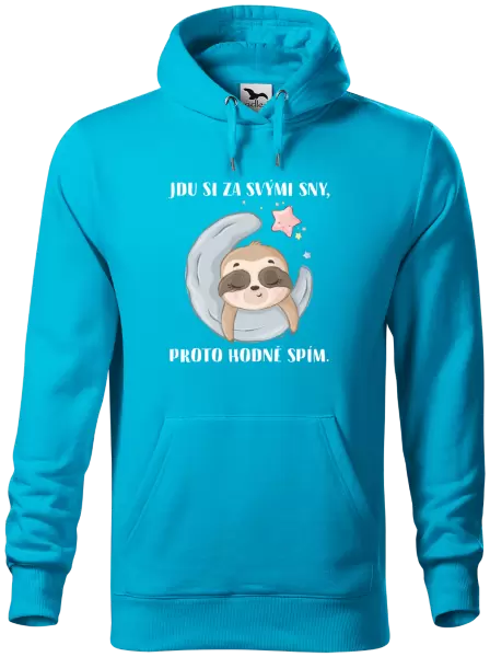 Pánská mikina Jdu si za svými sny, proto hodně spím