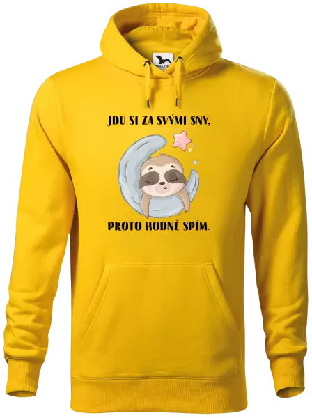 Pánská mikina Jdu si za svými sny, proto hodně spím