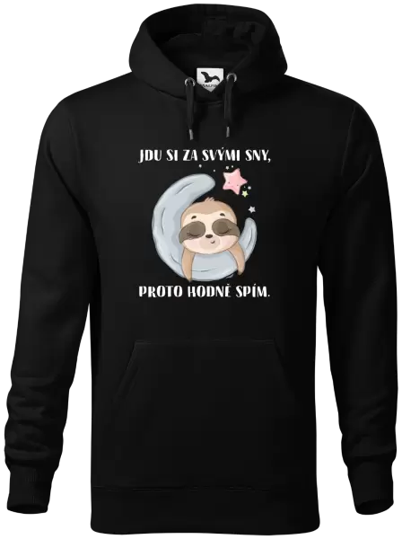 Pánská mikina Jdu si za svými sny, proto hodně spím
