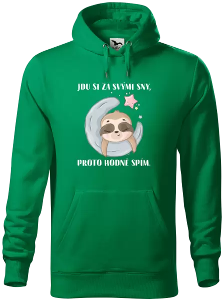 Pánská mikina Jdu si za svými sny, proto hodně spím