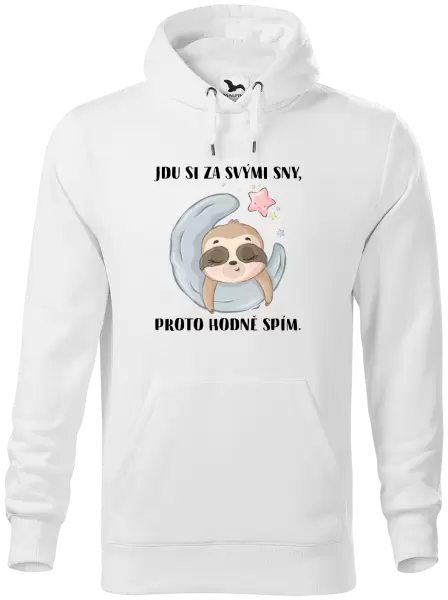 Pánská mikina Jdu si za svými sny, proto hodně spím
