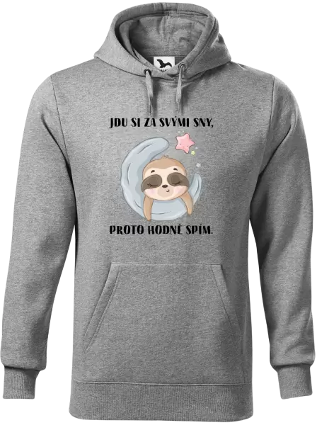 Pánská mikina Jdu si za svými sny, proto hodně spím