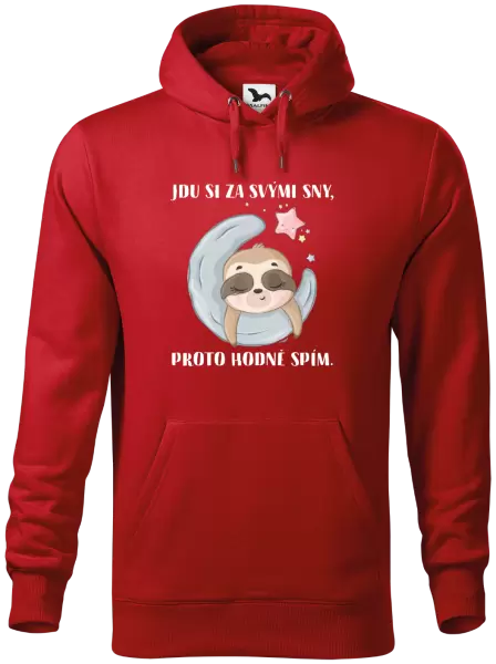 Pánská mikina Jdu si za svými sny, proto hodně spím