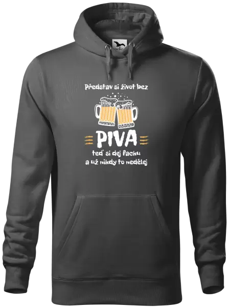 Pánská mikina Představ si život bez piva