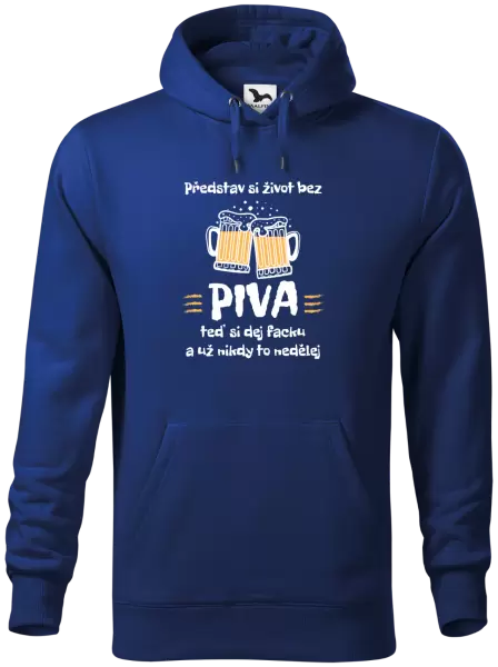 Pánská mikina Představ si život bez piva