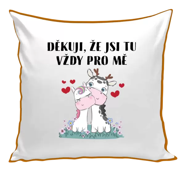 Polštář Děkuji, že jsi tu vždy pro mě