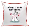 Polštář Děkuji, že jsi tu vždy pro mě